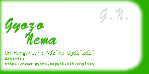 gyozo nema business card